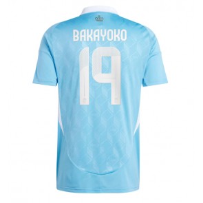 Belgien Johan Bakayoko #19 Bortatröja EM 2024 Kortärmad